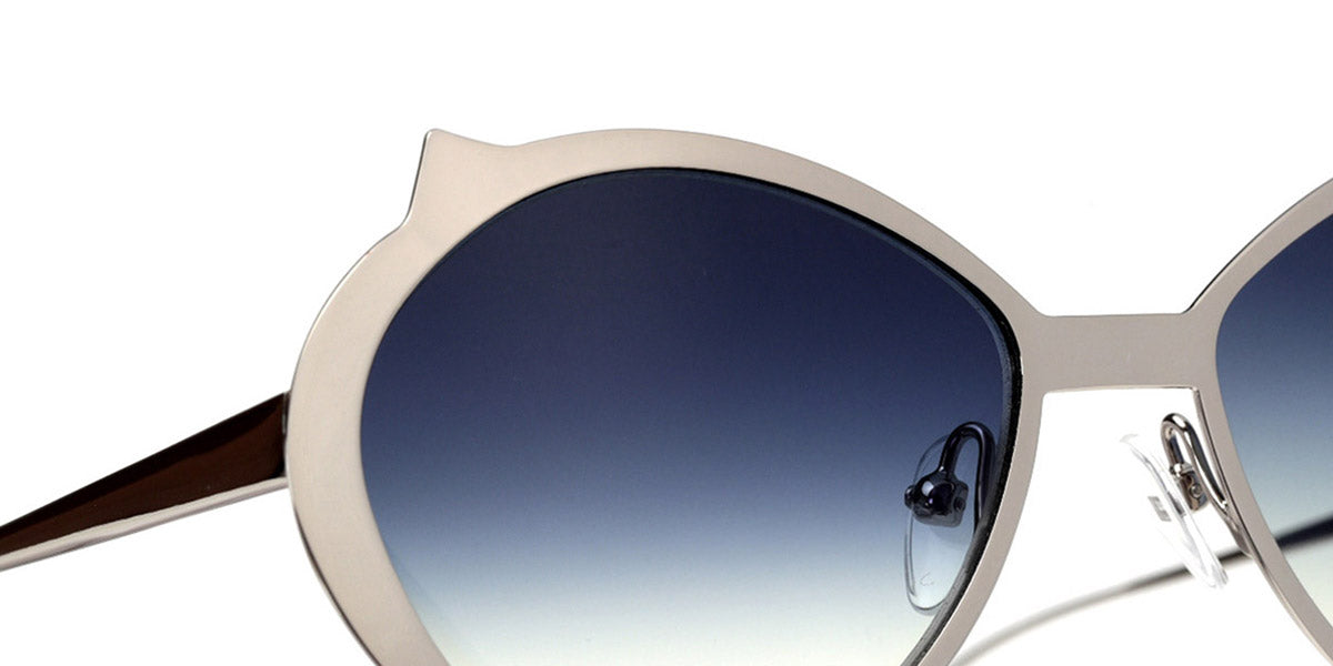 Sabine Be® Mini Be Cat'S Slim Sun - Polished Palladium Sunglasses