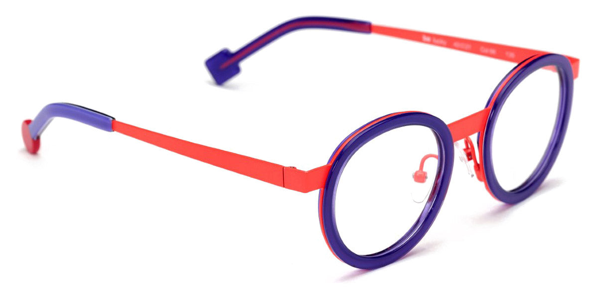 Sabine Be® Mini Be Lucky SB Mini Be Lucky 66 43 - Shiny Purple / Satin Neon Orange Eyeglasses