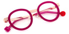 Sabine Be® Mini Be Lucky SB Mini Be Lucky 190 43 - Shiny Fushia Pink / Polished Rose Gold Eyeglasses