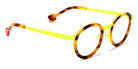 Sabine Be® Mini Be Lucky SB Mini Be Lucky 690 43 - Shiny Tortoiseshell / Neon Yellow Satin Eyeglasses