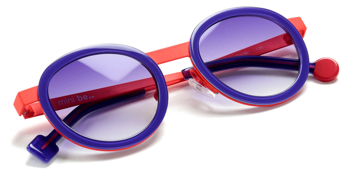 Sabine Be® Mini Be Lucky Sun SB Mini Be Lucky Sun 66 43 - Shiny Purple / Satin Neon Orange Sunglasses