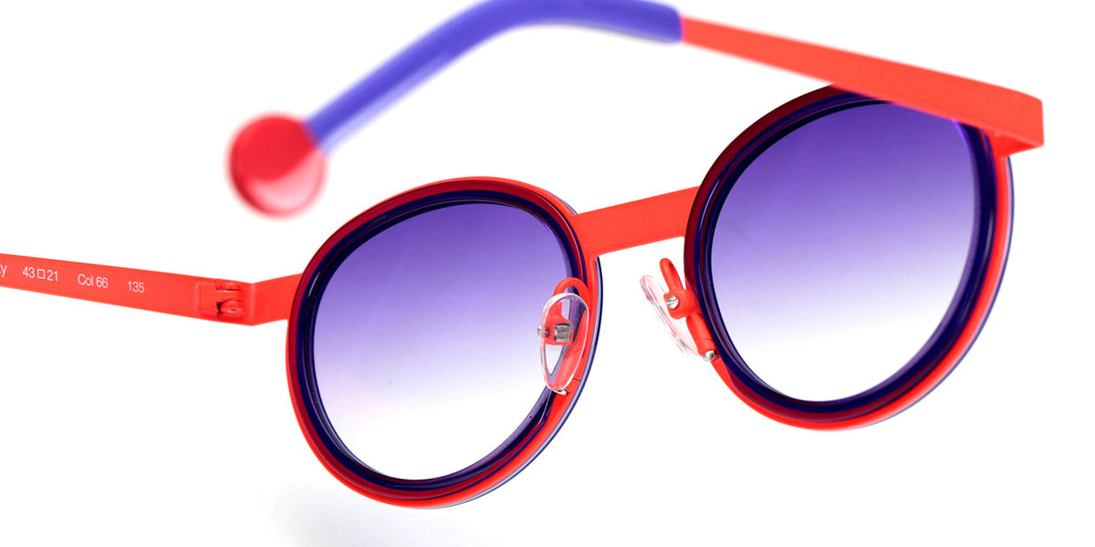 Sabine Be® Mini Be Lucky Sun SB Mini Be Lucky Sun 66 43 - Shiny Purple / Satin Neon Orange Sunglasses