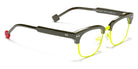 Sabine Be® Mini Be Master Square SB Mini Be Master Square 588 45 - Shiny Khaki / Neon Yellow Satin Eyeglasses