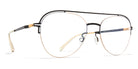 Mykita® MISAKO MYK MISAKO Black/Glossy Gold 52 - Black/Glossy Gold Eyeglasses