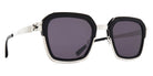 Mykita® MISTY MYK MISTY A81 Shiny Silver/Black / Cool Grey Solid 50 - A81 Shiny Silver/Black / Cool Grey Solid Sunglasses