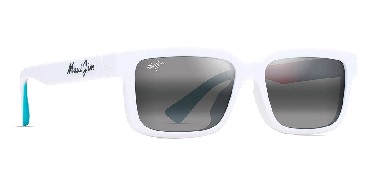Maui Jim® Hiapo Asian Fit MJI 655-05 56 - Matte White/Neutral Grey Sunglasses