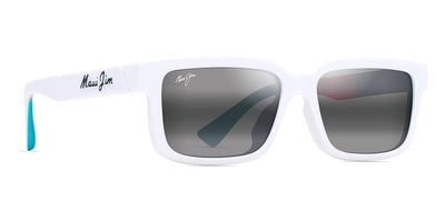Maui Jim® Hiapo Asian Fit MJI 655-05 56 - Matte White/Neutral Grey Sunglasses