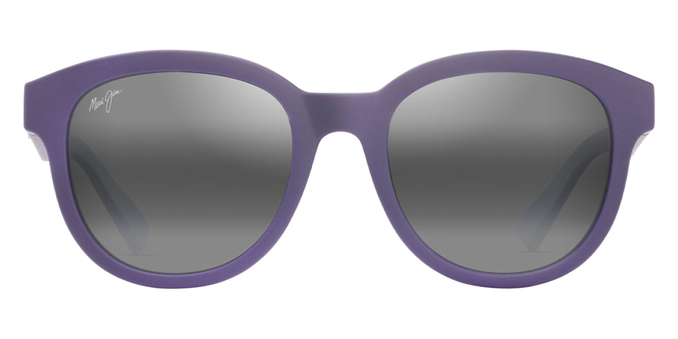 Maui Jim® Ihupani Asian Fit MJI 658-28 53 - Matte Dark Violet With Purple Interior/Neutral Grey Sunglasses