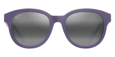 Maui Jim® Ihupani Asian Fit MJI 658-28 53 - Matte Dark Violet With Purple Interior/Neutral Grey Sunglasses