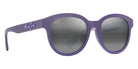 Maui Jim® Ihupani Asian Fit MJI 658-28 53 - Matte Dark Violet With Purple Interior/Neutral Grey Sunglasses