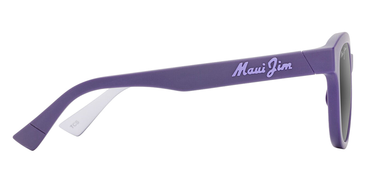 Maui Jim® Ihupani Asian Fit MJI 658-28 53 - Matte Dark Violet With Purple Interior/Neutral Grey Sunglasses