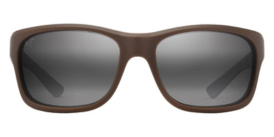 Maui Jim® Ano Nui MJI 681-01 63 - Matte Solid Brown/Neutral Grey Sunglasses