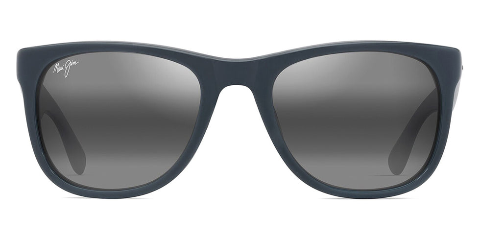Maui Jim® Kikonia MJI 692-03 53 - Shiny Solid Greyish Blue/Neutral Grey Sunglasses