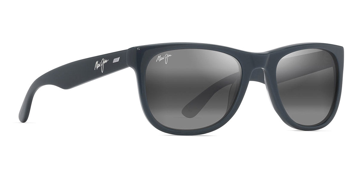 Maui Jim® Kikonia MJI 692-03 53 - Shiny Solid Greyish Blue/Neutral Grey Sunglasses