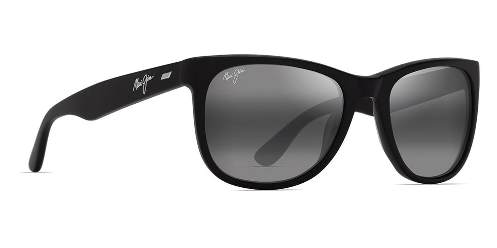 Maui Jim® Kikonia Xl MJI 693-02 56 - Matte Black/Neutral Grey Sunglasses