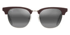Maui Jim® Holomua MJI 695-01 52 - Shiny Solid Brown/Neutral Grey Sunglasses