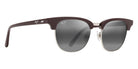 Maui Jim® Holomua MJI 695-01 52 - Shiny Solid Brown/Neutral Grey Sunglasses