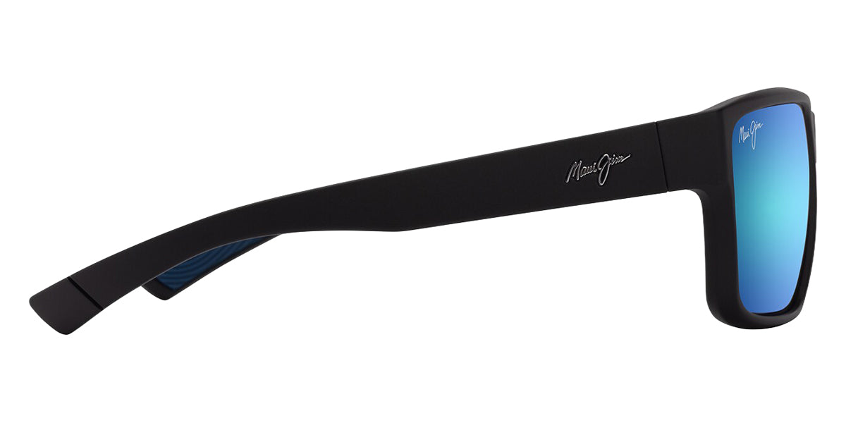 Maui Jim® Uila MJI B661-02 62 - Matte Black/Blue Hawaii Sunglasses