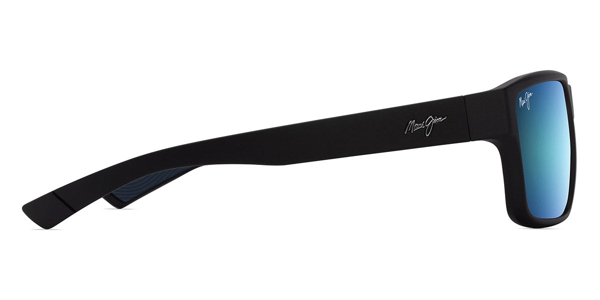 Maui Jim® Uila Asian Fit MJI B662-02 62 - Matte Black/Blue Hawaii Sunglasses