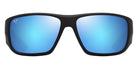 Maui Jim® Keha MJI B663-02 63 - Matte Black/Blue Hawaii Sunglasses