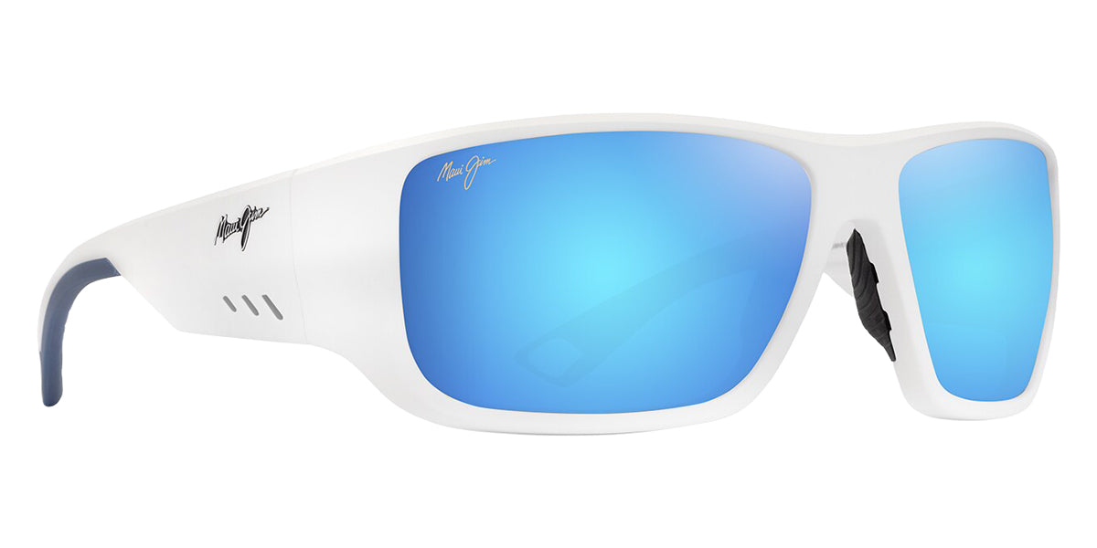 Maui Jim® Keha MJI B663-05 63 - Matte White/Blue Hawaii Sunglasses
