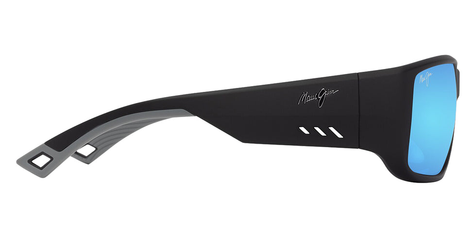 Maui Jim® Keha Asian Fit MJI B664-02 62 - Matte Black/Blue Hawaii Sunglasses