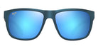 Maui Jim® Puakea MJI B670-03 57 - Matte Teal-Blue/Blue Hawaii Sunglasses