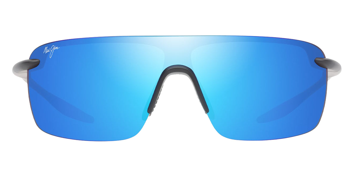 Maui Jim® Palulu MJI B680-02 99 - Matte Black/Blue Hawaii Sunglasses