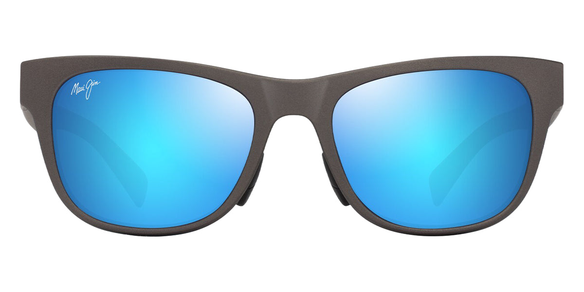 Maui Jim® Kapeau MJI B684-14 54 - Metal Matte Grey/Blue Hawaii Sunglasses