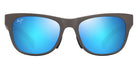 Maui Jim® Kapeau MJI B684-14 54 - Metal Matte Grey/Blue Hawaii Sunglasses