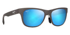 Maui Jim® Kapeau MJI B684-14 54 - Metal Matte Grey/Blue Hawaii Sunglasses