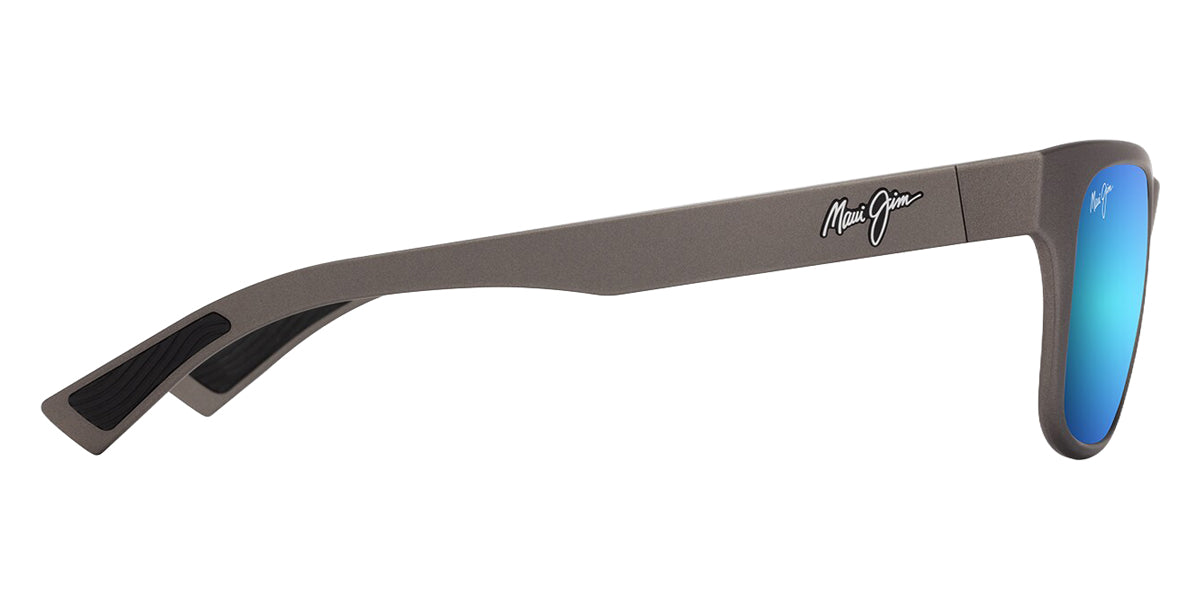 Maui Jim® Kapeau MJI B684-14 54 - Metal Matte Grey/Blue Hawaii Sunglasses