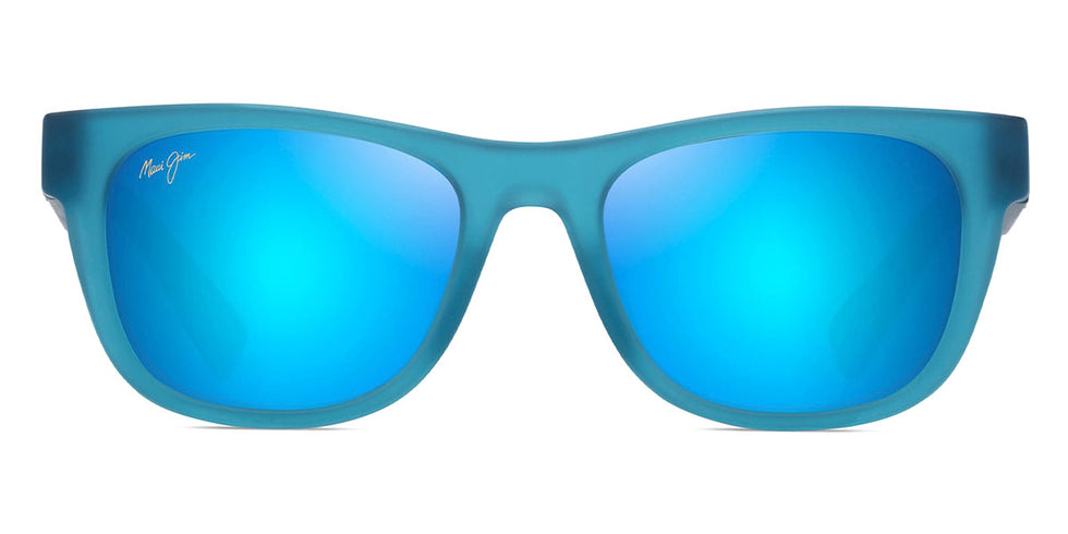 Maui Jim® Kaulike MJI B687-03 53 - Matte Transparent Blue/Blue Hawaii Sunglasses