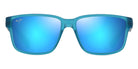 Maui Jim® Kuniahi Af MJI B688-03 58 - Matte Transparent Blue/Blue Hawaii Sunglasses