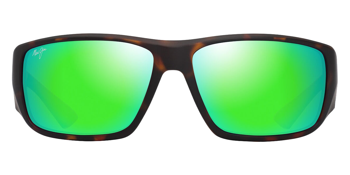 Maui Jim® Keha Asian Fit MJI GM664-10 62 - Matte Dark Havana/Mauigreen Sunglasses