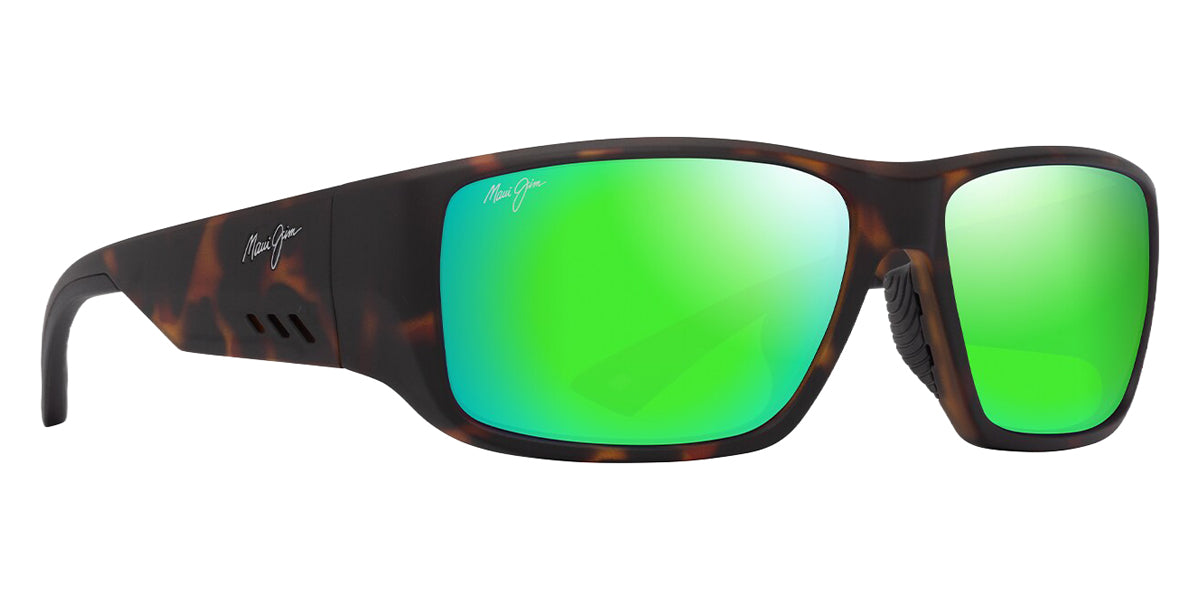 Maui Jim® Keha Asian Fit MJI GM664-10 62 - Matte Dark Havana/Mauigreen Sunglasses
