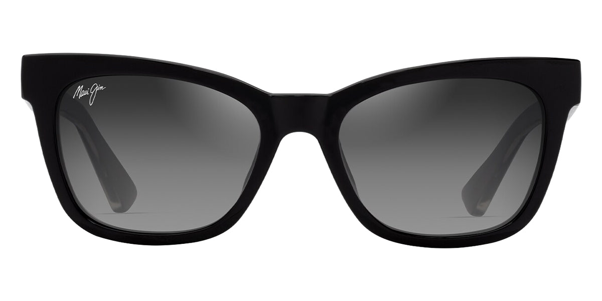 Maui Jim® Hiwahiwa MJI GS689-02 54 - Shiny Black W In Trans Light Grey/Neutral Grey Sunglasses