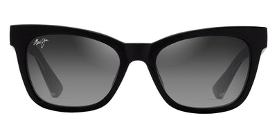 Maui Jim® Hiwahiwa MJI GS689-02 54 - Shiny Black W In Trans Light Grey/Neutral Grey Sunglasses