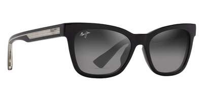 Maui Jim® Hiwahiwa MJI GS689-02 54 - Shiny Black W In Trans Light Grey/Neutral Grey Sunglasses