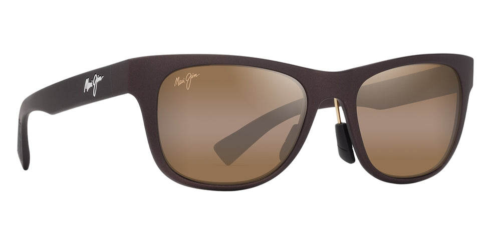 Maui Jim® Kapeau MJI H684-01 54 - Metal Matte Brown/HCL Bronze Sunglasses