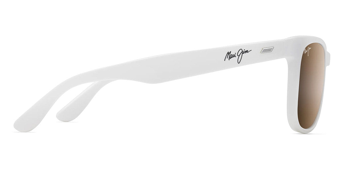 Maui Jim® Kikonia Xl MJI H693-05 56 - Shiny Solid White/HCL Bronze Sunglasses