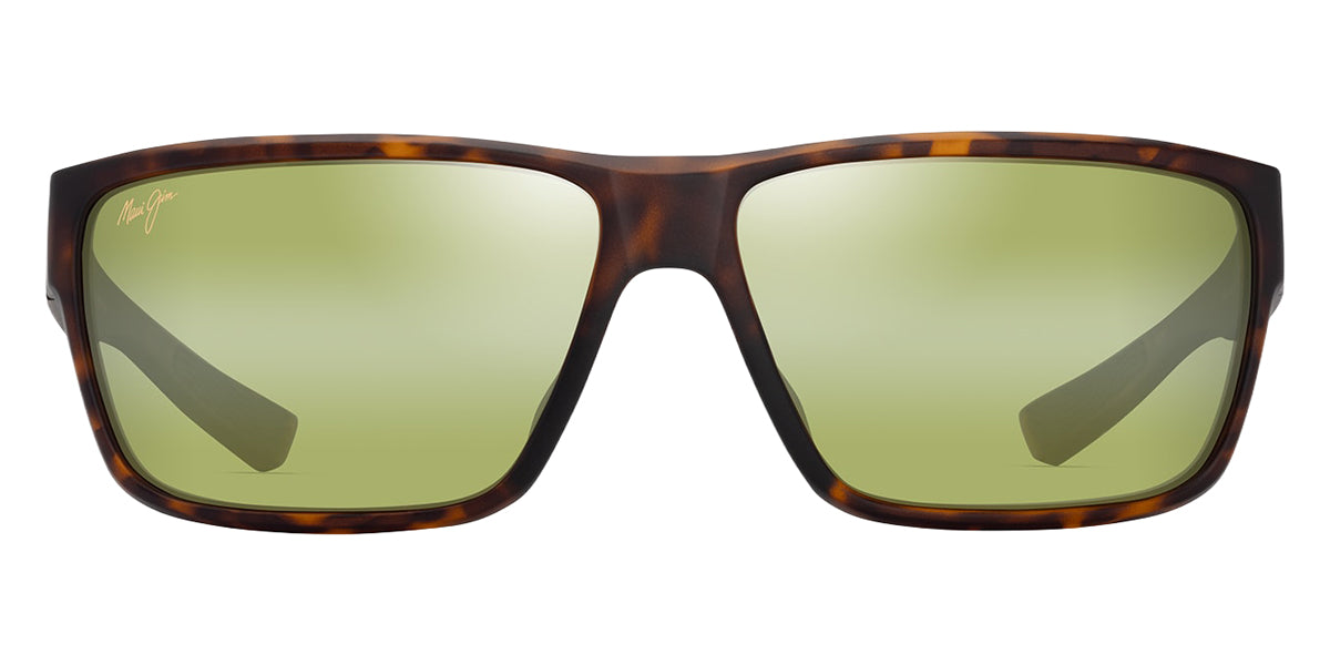 Maui Jim® Uila MJI HT661-10B 62 - Matte Dark Havana With Black/Maui HT Sunglasses