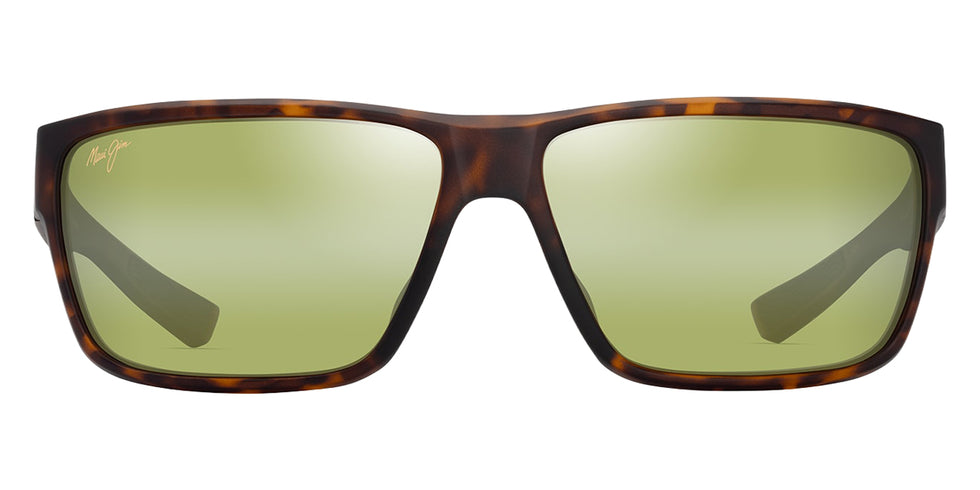 Maui Jim® Uila MJI HT661-10B 62 - Matte Dark Havana With Black/Maui HT Sunglasses