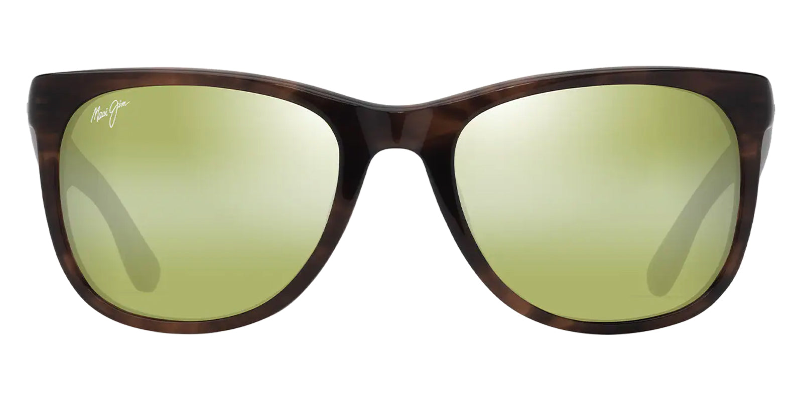 Maui Jim® Kikonia Xl MJI HT693-10A 56 - Shiny Melange Brown Classic Havana/Maui HT Sunglasses