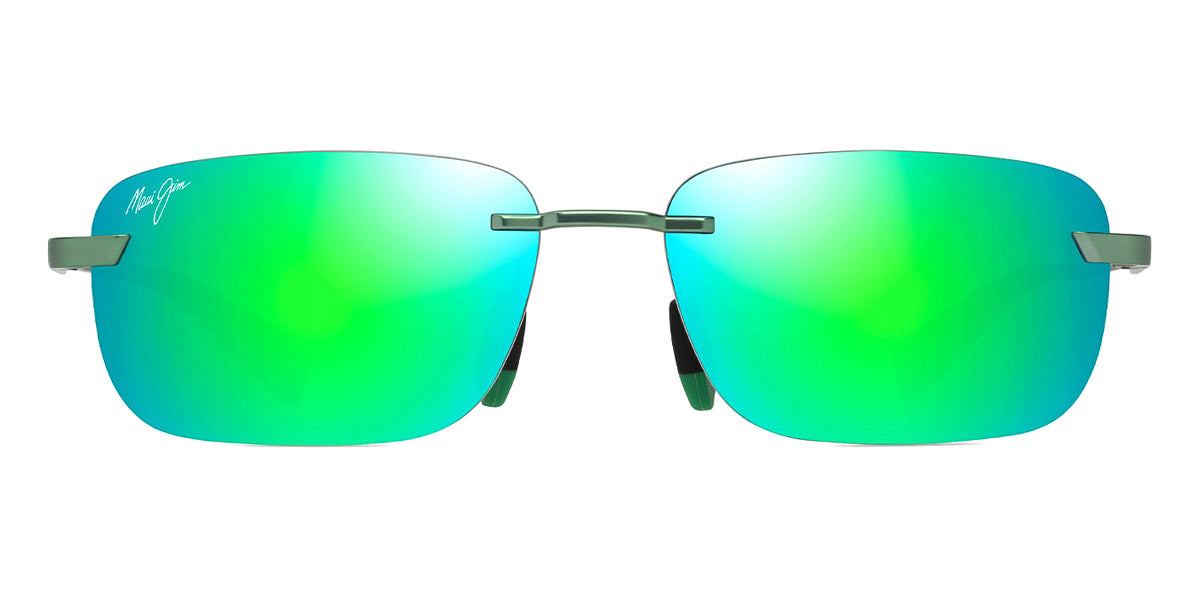 Maui Jim® Lanakila MJI MM624-032 59 - Matte Trans Green/Mauigreen Sunglasses