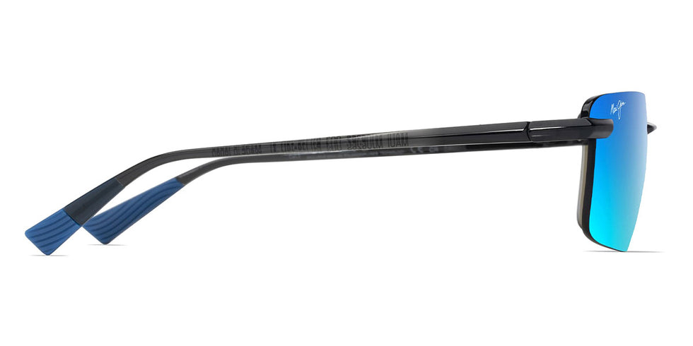 Maui Jim® Laulima MJI MM626-034 61 - Shiny Trans Dark Grey/Blue Hawaii Sunglasses