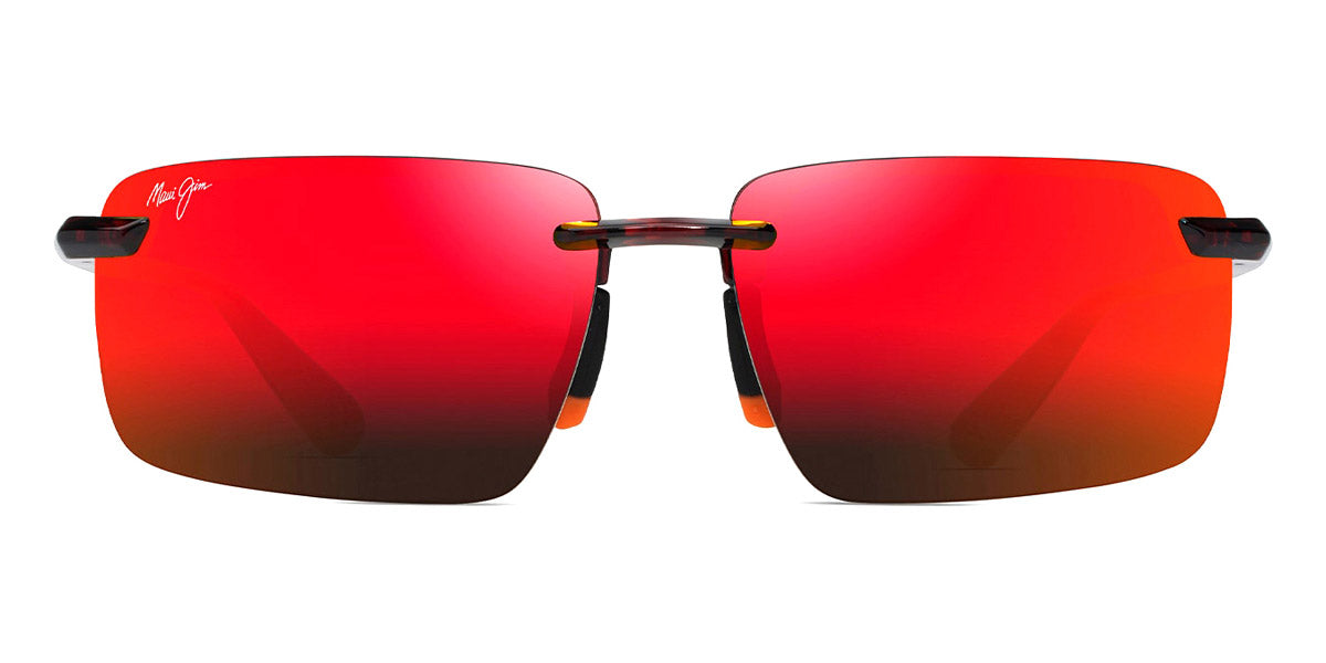 Maui Jim® Laulima MJI MM626-041 61 - Shiny Red Havana/Hawaii Lava Sunglasses