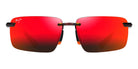 Maui Jim® Laulima MJI MM626-041 61 - Shiny Red Havana/Hawaii Lava Sunglasses