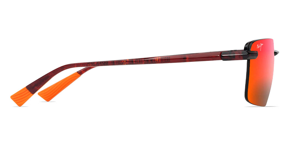 Maui Jim® Laulima MJI MM626-041 61 - Shiny Red Havana/Hawaii Lava Sunglasses