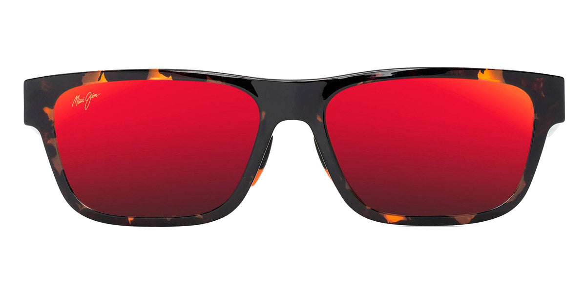 Maui Jim® Keola MJI MM628-029 57 - Shiny Dark Havana/Hawaii Lava Sunglasses
